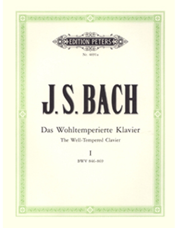 BACH J.S. Das Wohltemperierte No.1 / Edition Peters - Urtext