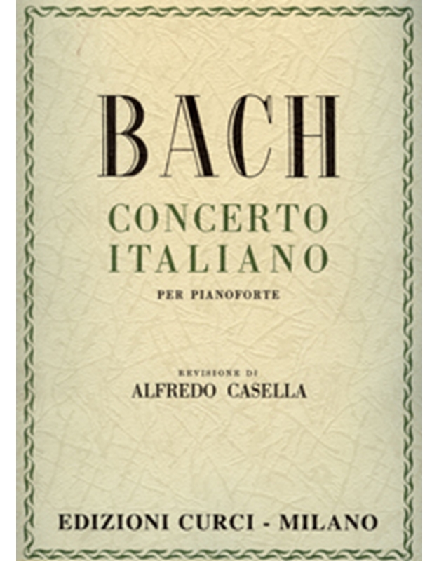 BACH J.S. - Concerto Italiano / Editions Curci