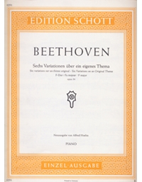 L.V. Beethoven - Sechs Variationen uber ein eigenes Thema / Schott editions