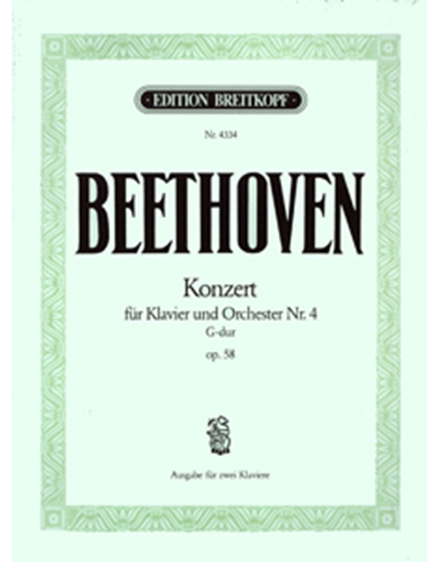 L.V.Beethoven - Konzert fur Klavier und Orchester Nr. 4 G-dur op. 58 / Breitkopf editions