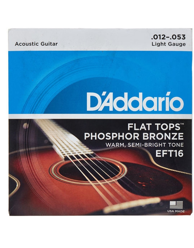 D'Addario EFT-16 Acoustic Guitar Strings Flat Tops