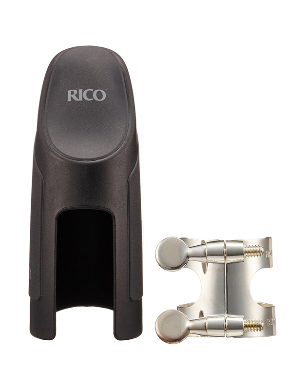 RICO Alto Saxophone Ligature Silver-Plated and Cap 