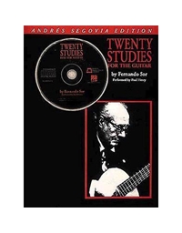 Segovia Andres - 20 Studies for the Guitar: Book/CD Pack /Edition Hal Leonard