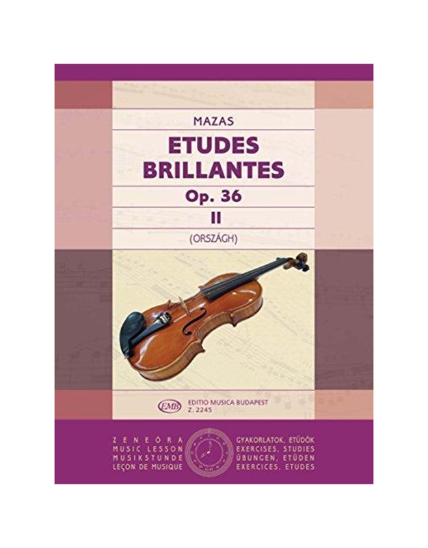 MAZAS - Etudes Op.36 N. 2 / Edition Budapest