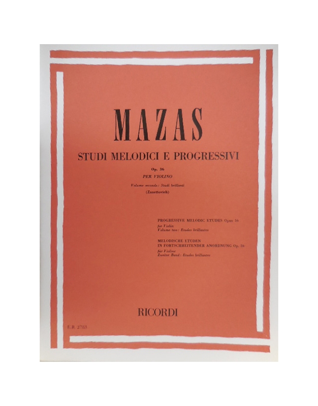 MAZAS - Etude Op.36 N. 1