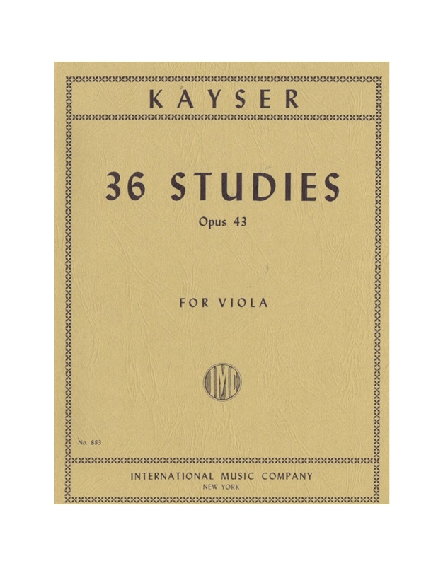 KAYSER 36 STUDIES OP.43