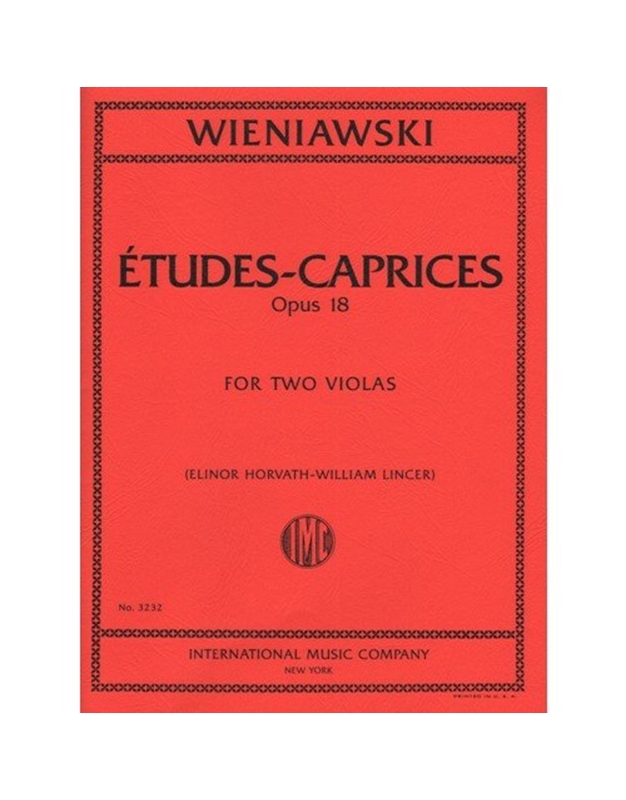 WIENIAWSKI CAPRICES - ETUDE OP.18