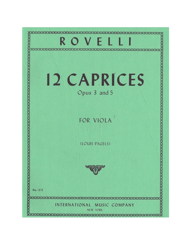 ROVELLI 12 CAPRICES OP.3 & 5