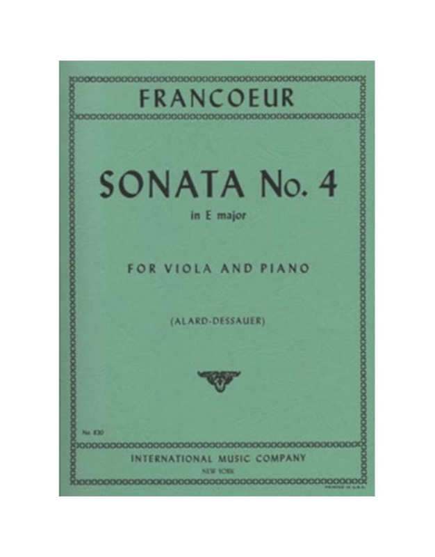 FRANCOEUR SONATA N.4 E MAJ.