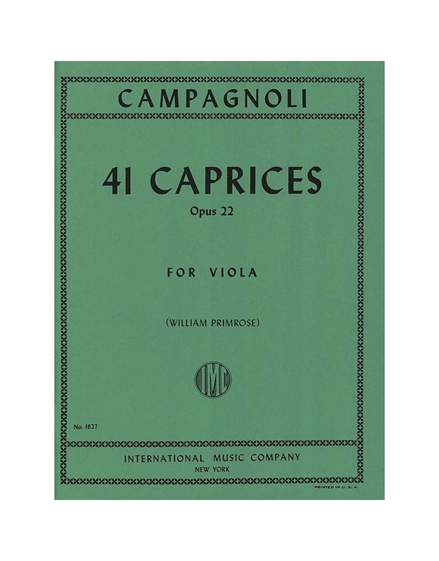 CAMPANOLI 41 CAPRICES OP.22