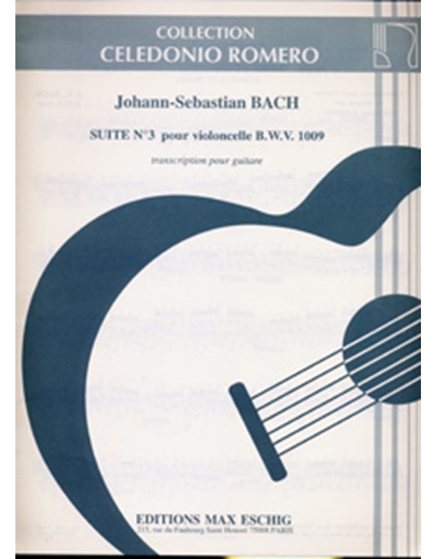 Bach J.S. - Suite n. 3 pour violoncelle (BWV 1009)