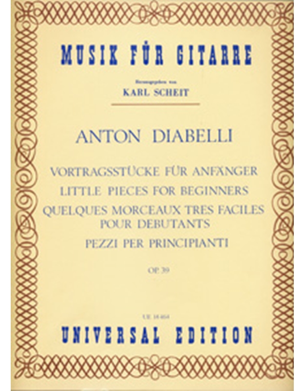 Diabelli  Antoni - Little Pieces for Beginners Op. 39