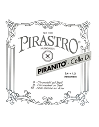 PIRASTRO Piranito Medium 635240 D Ball Steel 3/4 + 1/2 Cello String