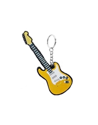 MusicianxDesigner Music Key Chain Electric Guitar (Yellow)