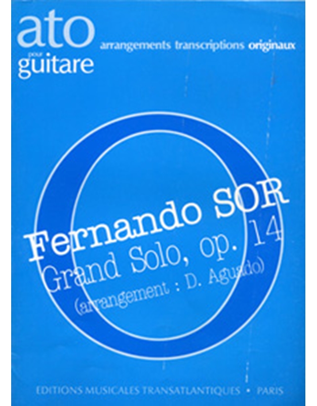 Sor Fernando  - Grand Solo, op. 14 (arrangement: D. Aguado)