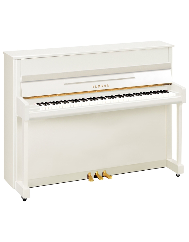 YAMAHA B2E Upright Piano Polished White
