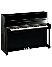 YAMAHA B2E  Upright Piano Black PEC Chrome Silver Edition