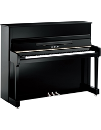 YAMAHA P116M Upright Piano Polished Ebony PEC Silver Edition