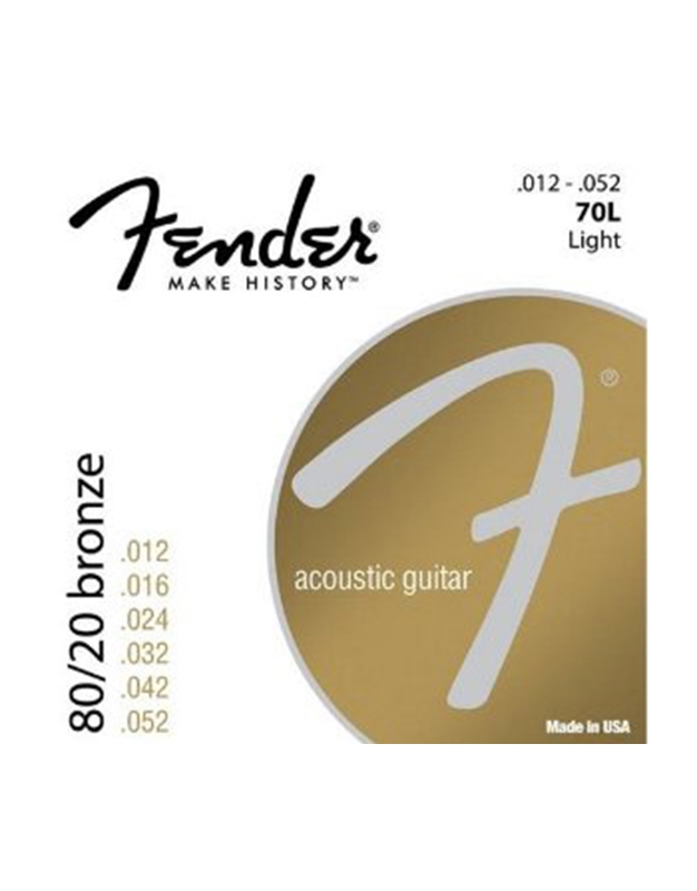 FENDER 70L Acoustic Guitar Strings