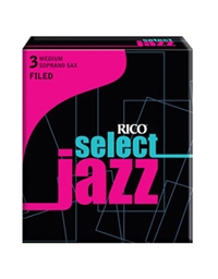 RICO JAZZ Soprano Saxophone Reeds Hard Νο.3 ( Piece) Filed