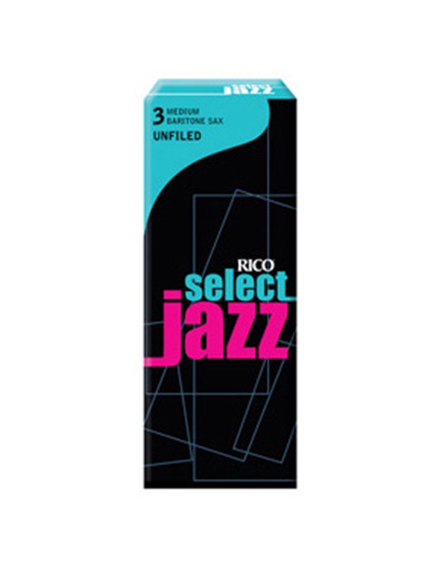 RICO Select Jazz Baritone Saxophone Reeds Soft Νr.2 ( Piece ) Unfiled