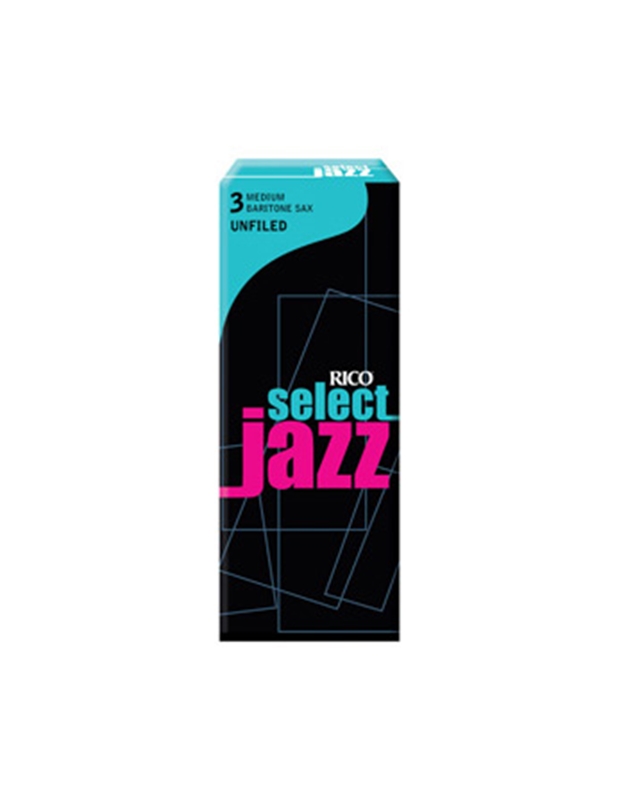 RICO Select Jazz Baritone Saxophone Reeds Hard Νr.2 ( Piece ) Unfiled
