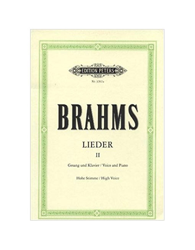 Brahms - Lieder N.2 (High Voice) / Peters Edition