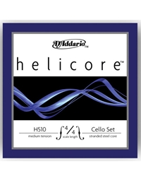 D'Addario Helicore H-512 D 1/4 Medium Tension Cello String