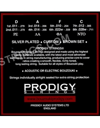 PRODIGY Brown 11's Set  Βouzouki Strings