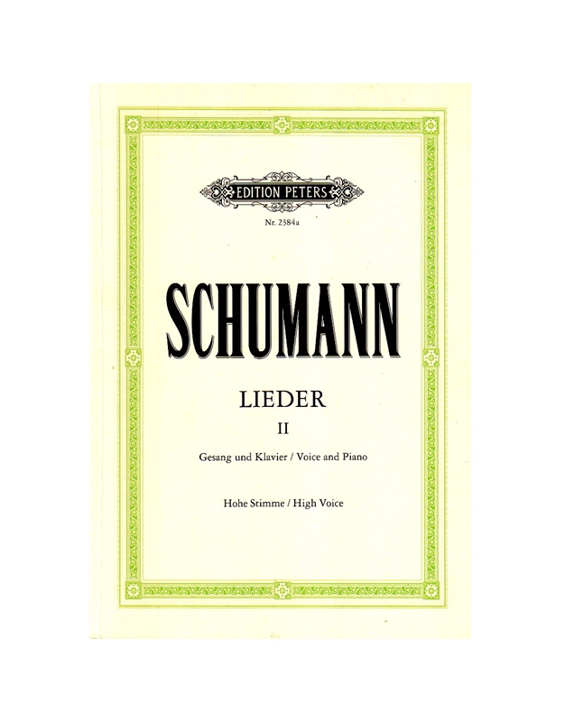 Schumann - Lieder Album. 2 (High Voice) / Εκδόσεις Peters