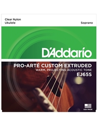 D'Addario EJ65S Clear Nylon Soprano Ukulele Strings Set