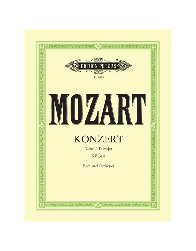 Mozart Wolfgang Amadeus - Concerto D Major N.2 KV 314/ Editions Peters 