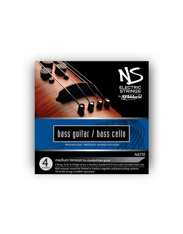 D'Addario NS710 Electric Cello Strings Set 4/4