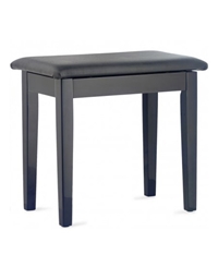 STAGG PBF23 BKP SBK Piano Bench w/ Storage compartment  Black Polished Vinyl Top