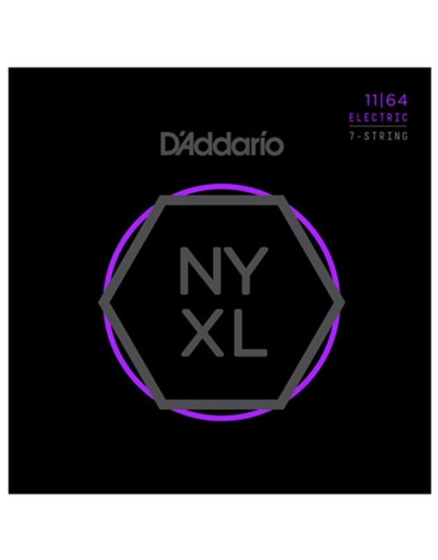 D'Addario NYXL1164 7-string Electric Guitar Strings (11-64)