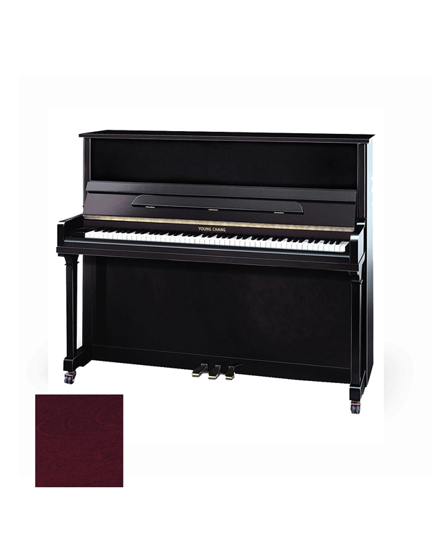YOUNG CHANG Y-118 MBP Upright Piano Mahogany Red Polished