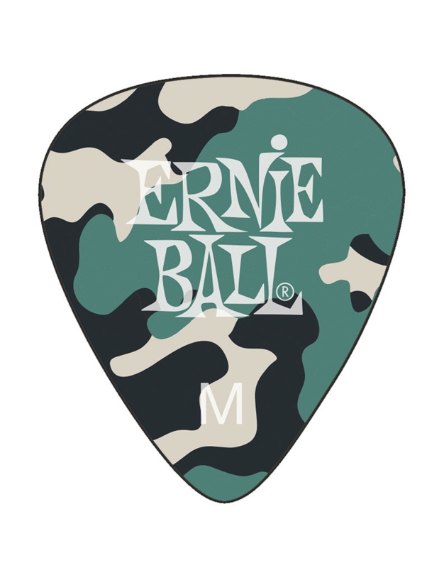 ERNIE BALL Camouflage Cellulose Medium Picks (12 pieces)