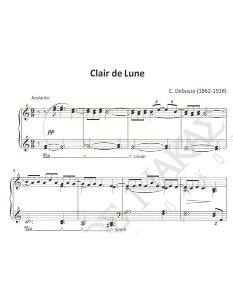 Clair de Lune - Composer: C. Debussy