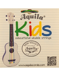 AQUILA 138U Kids Multi Color Soprano, Concert and Τenor  Ukulele Strings Set