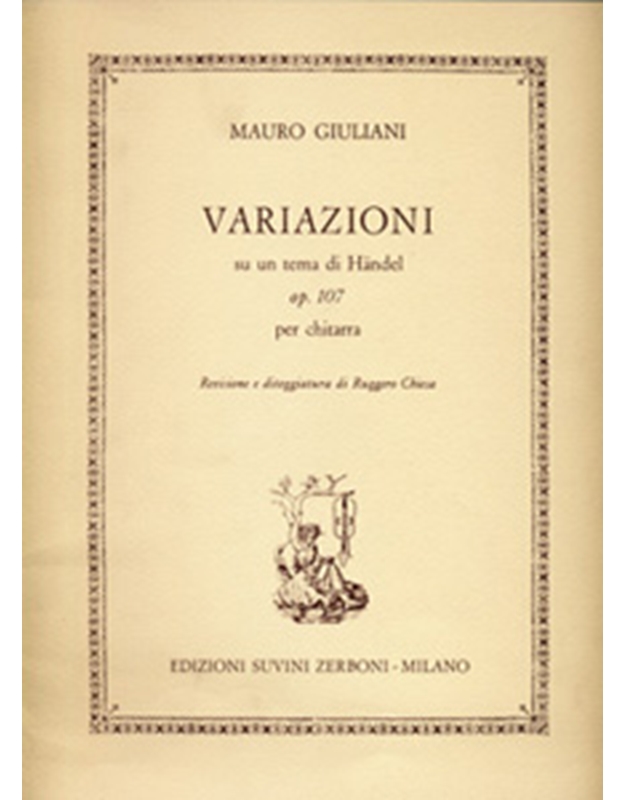 Giuliani Maurio- Variazioni su un tema di Handel op. 107
