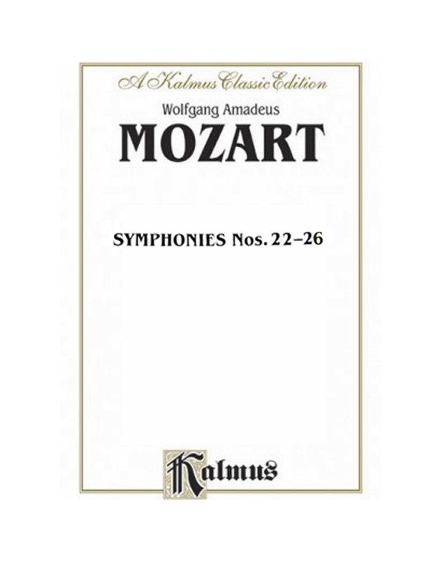 Mozart - Symphonies Nos 22-26