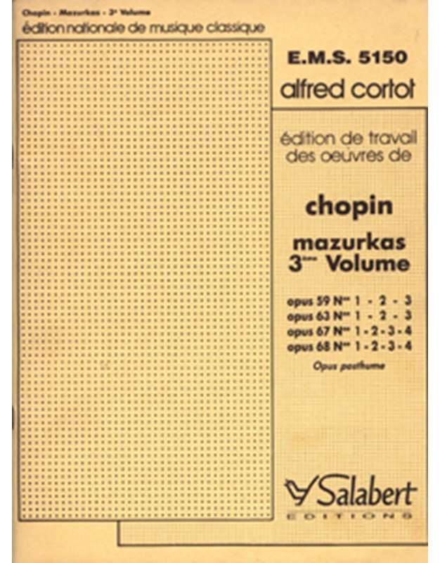 Chopin - Mazurkas 3eme Volume
