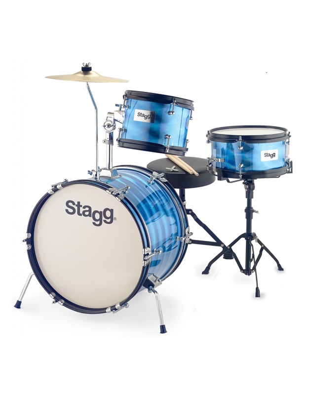 STAGG TIM JR 3/16B BL Drum Set Junior with Cymbals