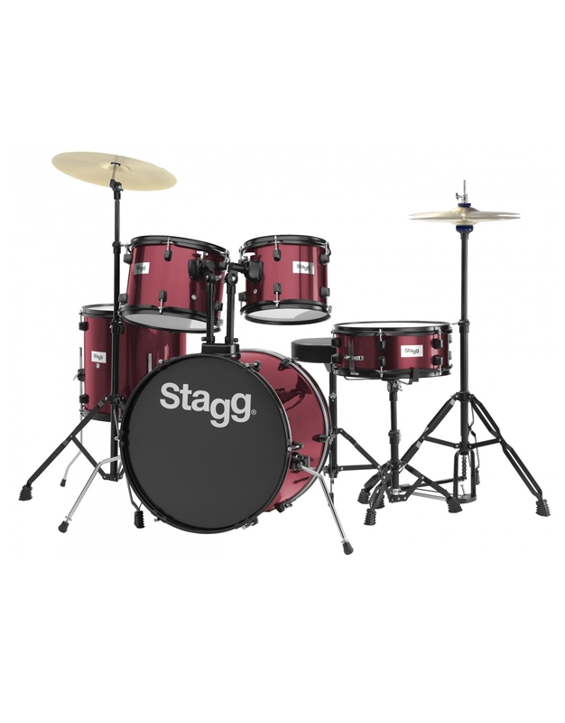 STAGG TIM120B WR  Drum Set with Cymbals
