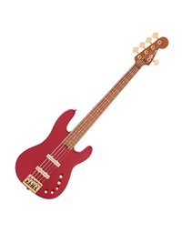 CHARVEL Pro-Mod San Dimas JJ V Caramelized Maple Candy Apple Red Electric Bass