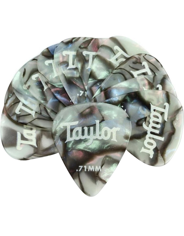 TAYLOR Celluloid 351 Abalone Picks 0.71mm (12 pack)