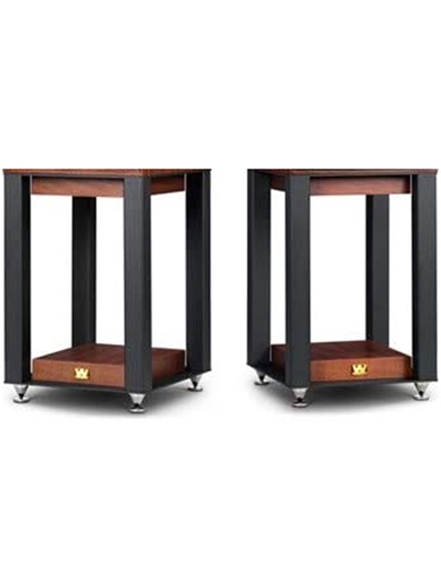 WHARFEDALE Linton Speaker Stands Mahogany Red (Pair)