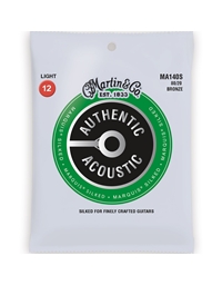 MARTIN MA-140S Authentic Silked Acoustic Guitar String Set (12-54)