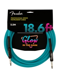 FENDER Professional Glow in the Dark Cable Blue Cable 5.5m