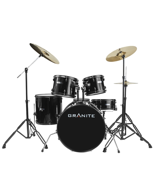 GRANITE Acoustic Drums Set Rockbeat Black